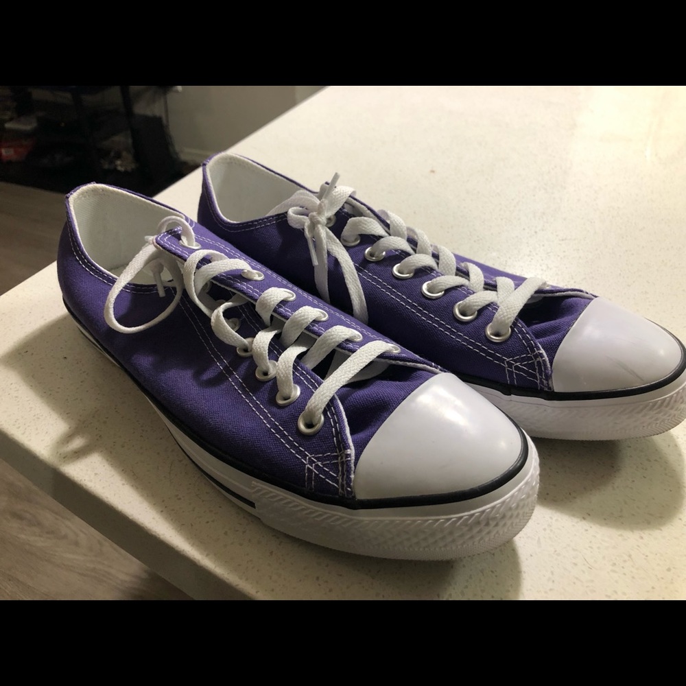 COPY - Men’s 10 purple low top converse